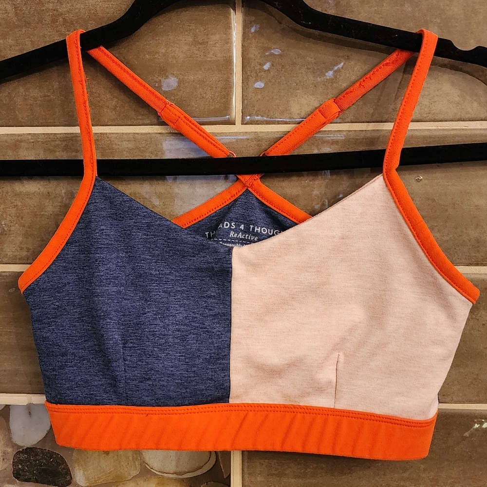 NWT Threads 4 Thought Halter Sports Bra Size Small